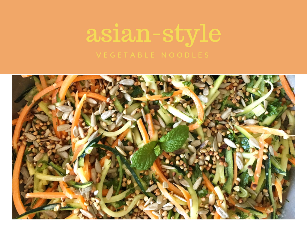 ASIAN STYLE ZUCCHINI NOODLES